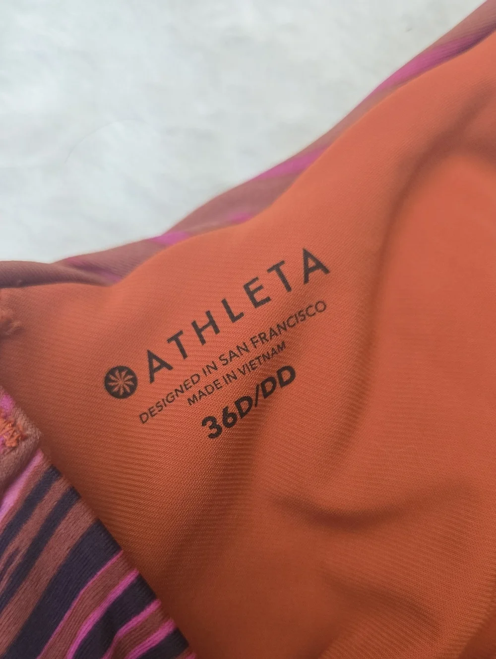 Athleta Tankini Swim Top, Womens Size 36D/DD